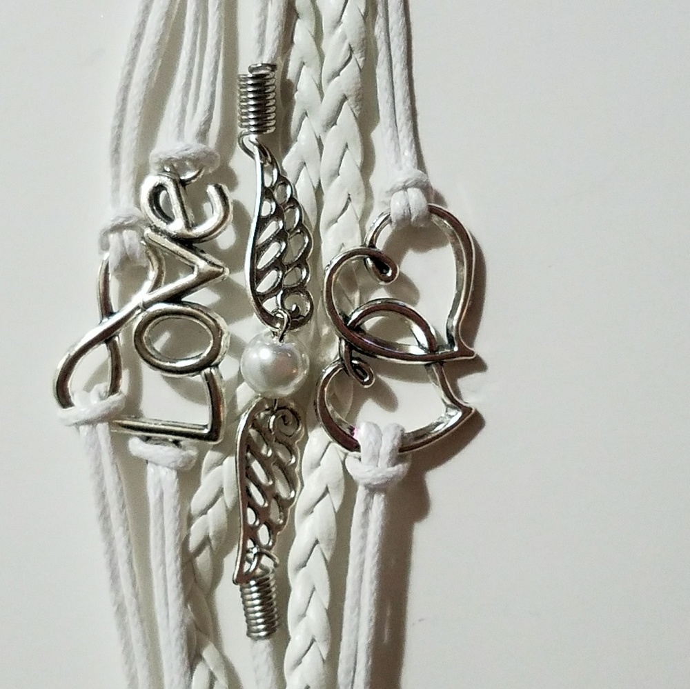 Braided Leather Bracelet Brown with Watch